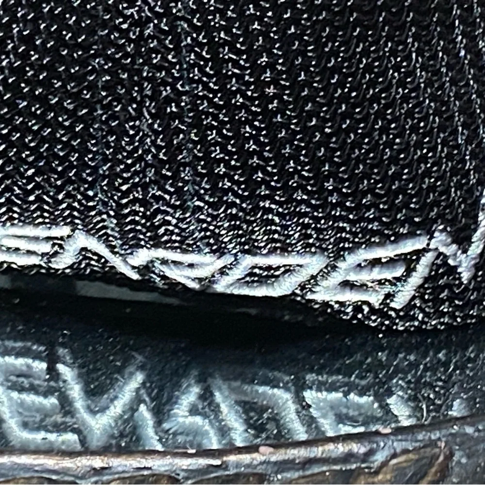 Richardson Black Logo Mesh Trucker Hat